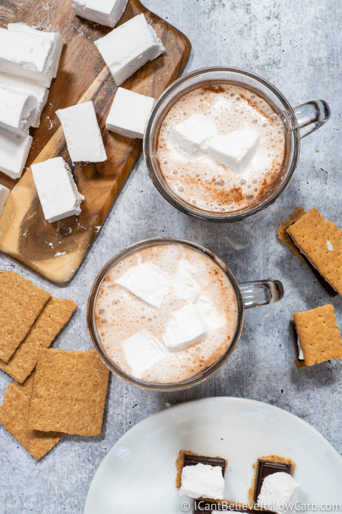 Sugar-Free Marshmallows in hot chocolate