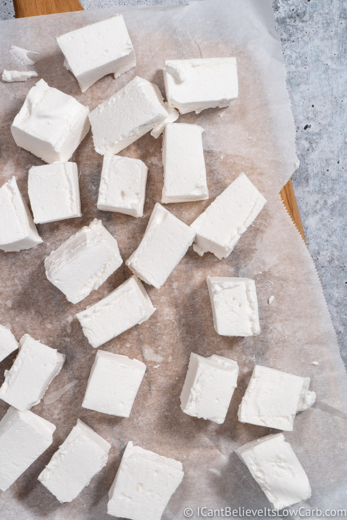 Sugar-Free Marshmallows on the table