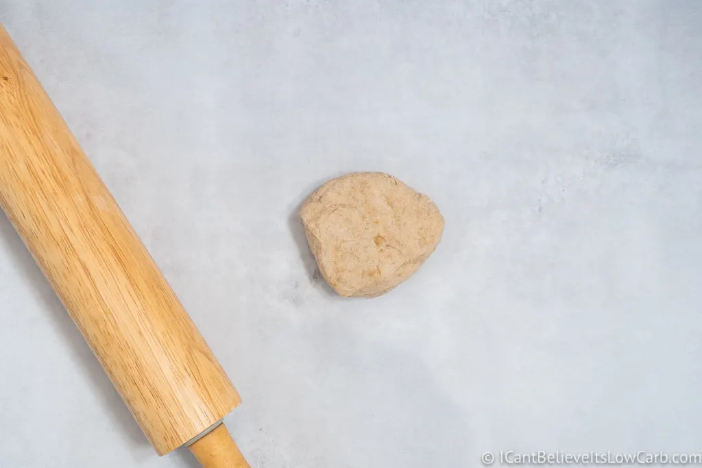 Coconut Flour dough before rolling it out