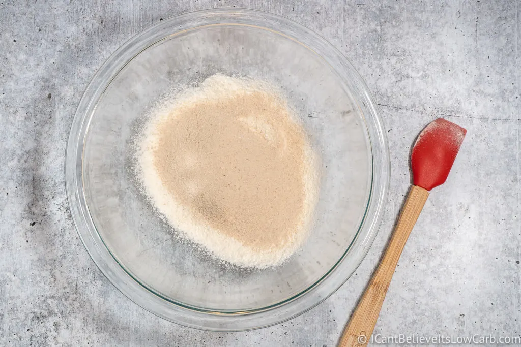 Coconut Flour and Psyllium Husk before mixing
