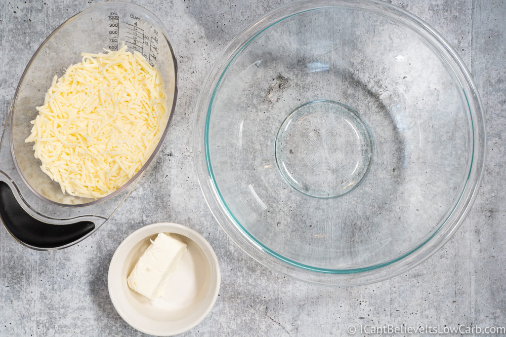 Cream Cheese and Mozzarella for Keto Bagels
