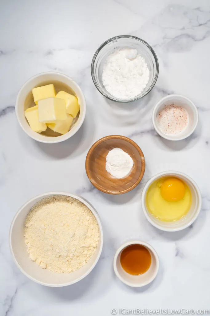 Keto Butter Cookies Ingredients