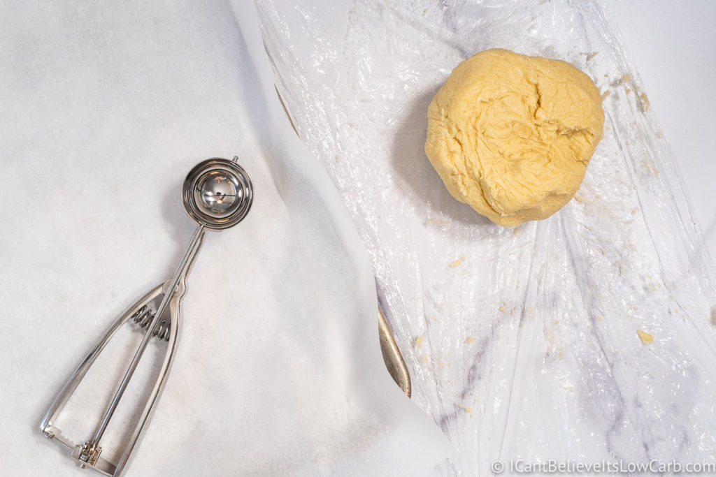 Keto Butter Cookie Dough in a ball