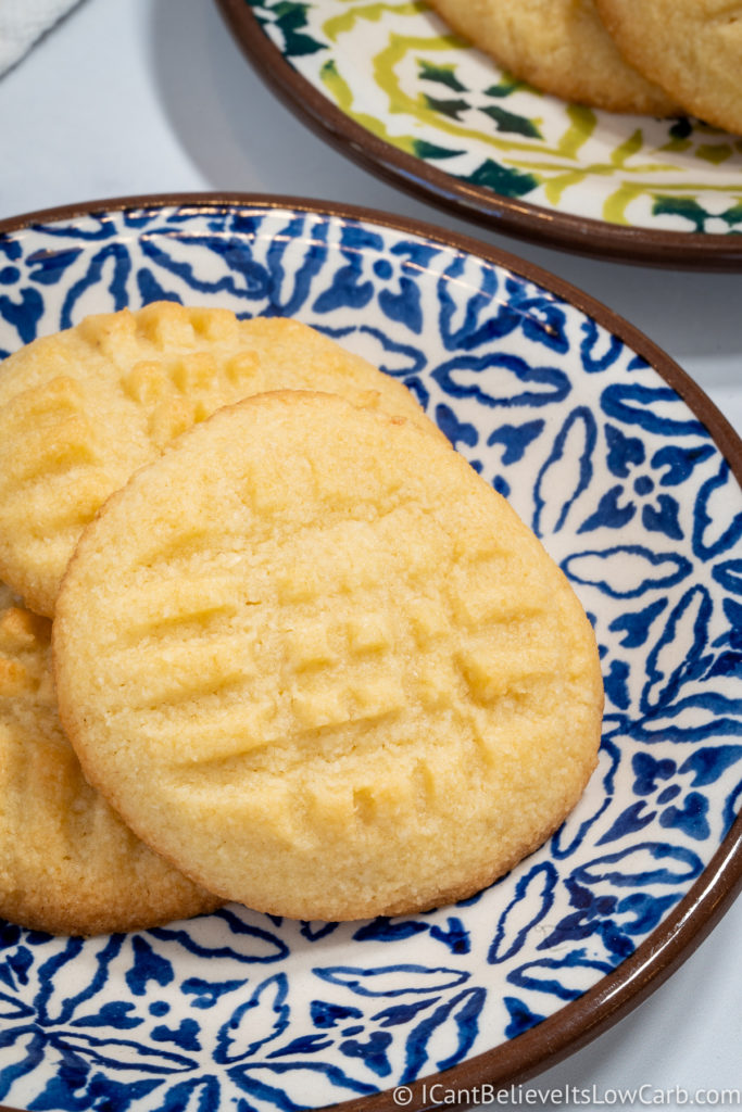Keto Butter Cookies on a plate