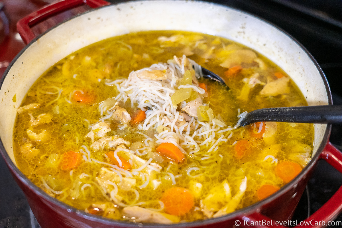 Best Keto Chicken Noodle Soup