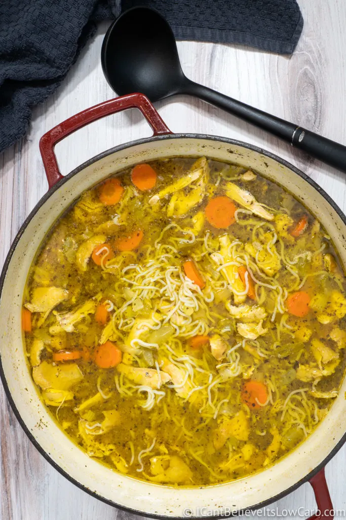 Keto Chicken Noodle Soup Recipe