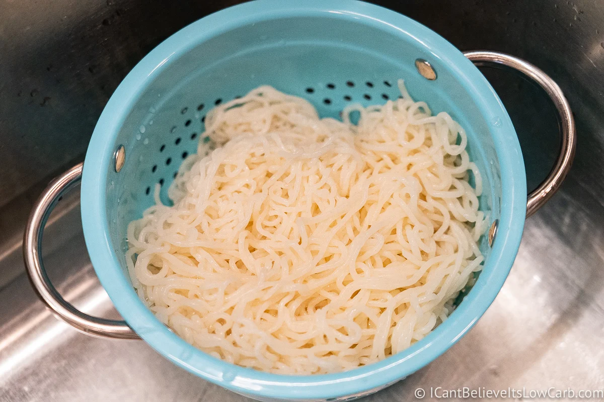 Cooked Past Zero in a colander