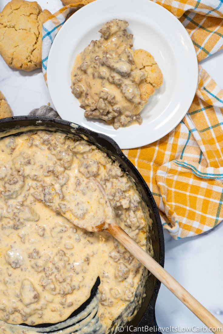 Best Keto Biscuits and Gravy Recipe (Low Carb & GlutenFree)