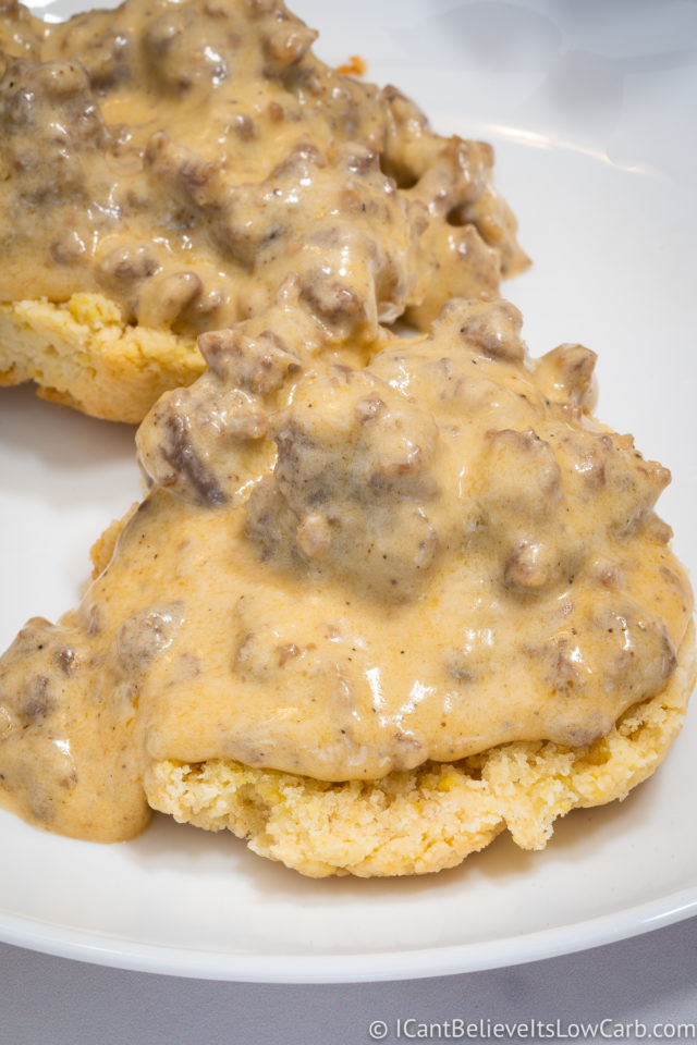 Best Keto Biscuits and Gravy Recipe (Low Carb & GlutenFree)