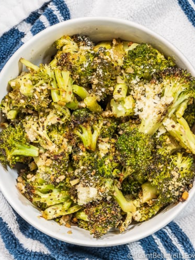 The Best Roasted Broccoli Recipe (Garlic and Cheese) Story
