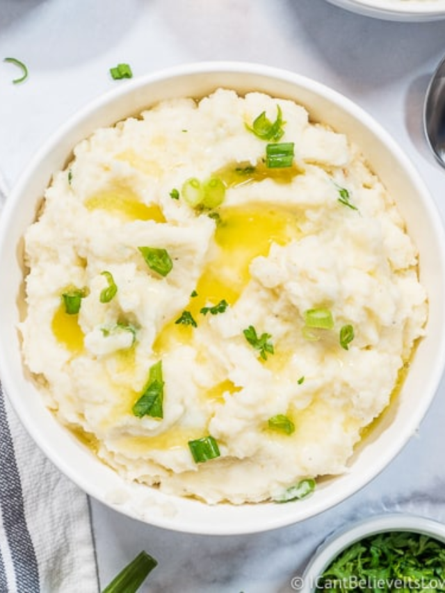 Creamiest Cauliflower Mashed Potatoes Story